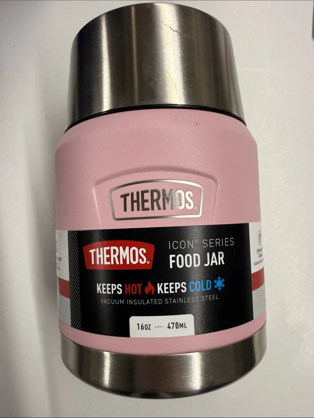 NEW Thermos Pink Icon Stainless Steel 16 oz